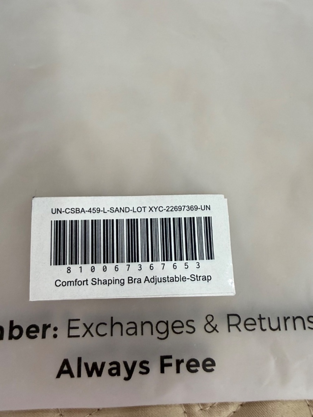 UnderOutfit 459 Comfort Shaping Bra Size L - Picture 10 of 13